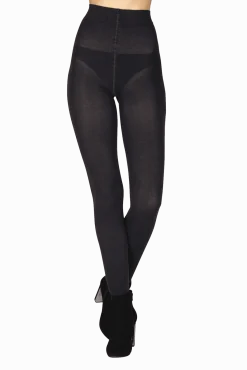 Collant opaque 220D Douceur Cachemire Allure d'Hiver - Bleu nuit