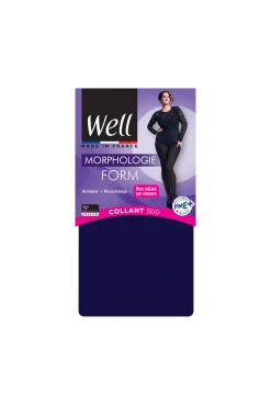 Collant Opaque 50D sur-mesure Morphologie - Bleu profond