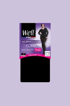 Collant Opaque 50D sur-mesure Morphologie - Noir