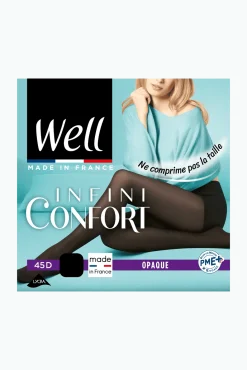 Collant Opaque 45D Well Infini Confort - Noir