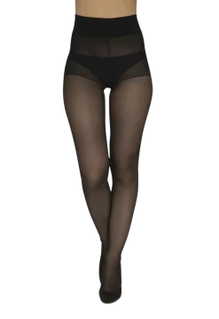 Collant Semi-Opaque 30D sur-mesure Morphologie - Noir