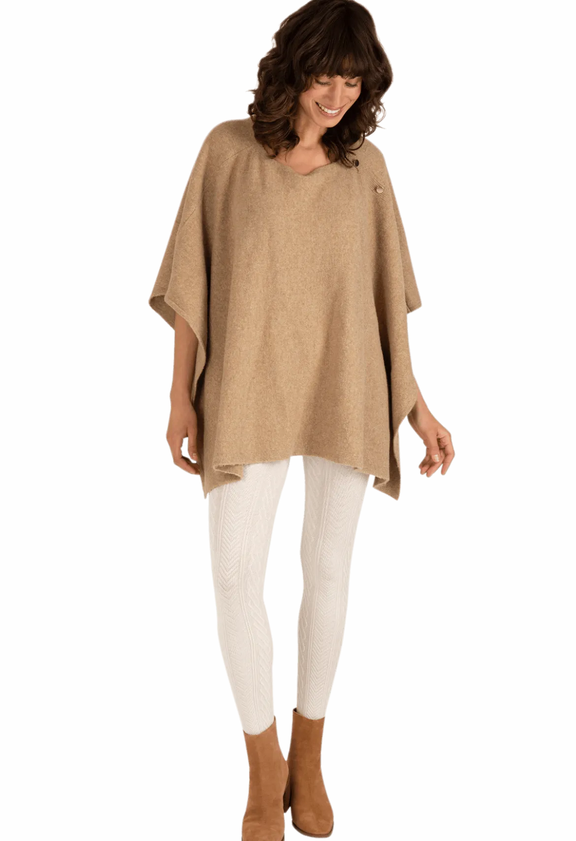 Collant Torsades et Chevrons 200D Allure d'Hiver - Vanille