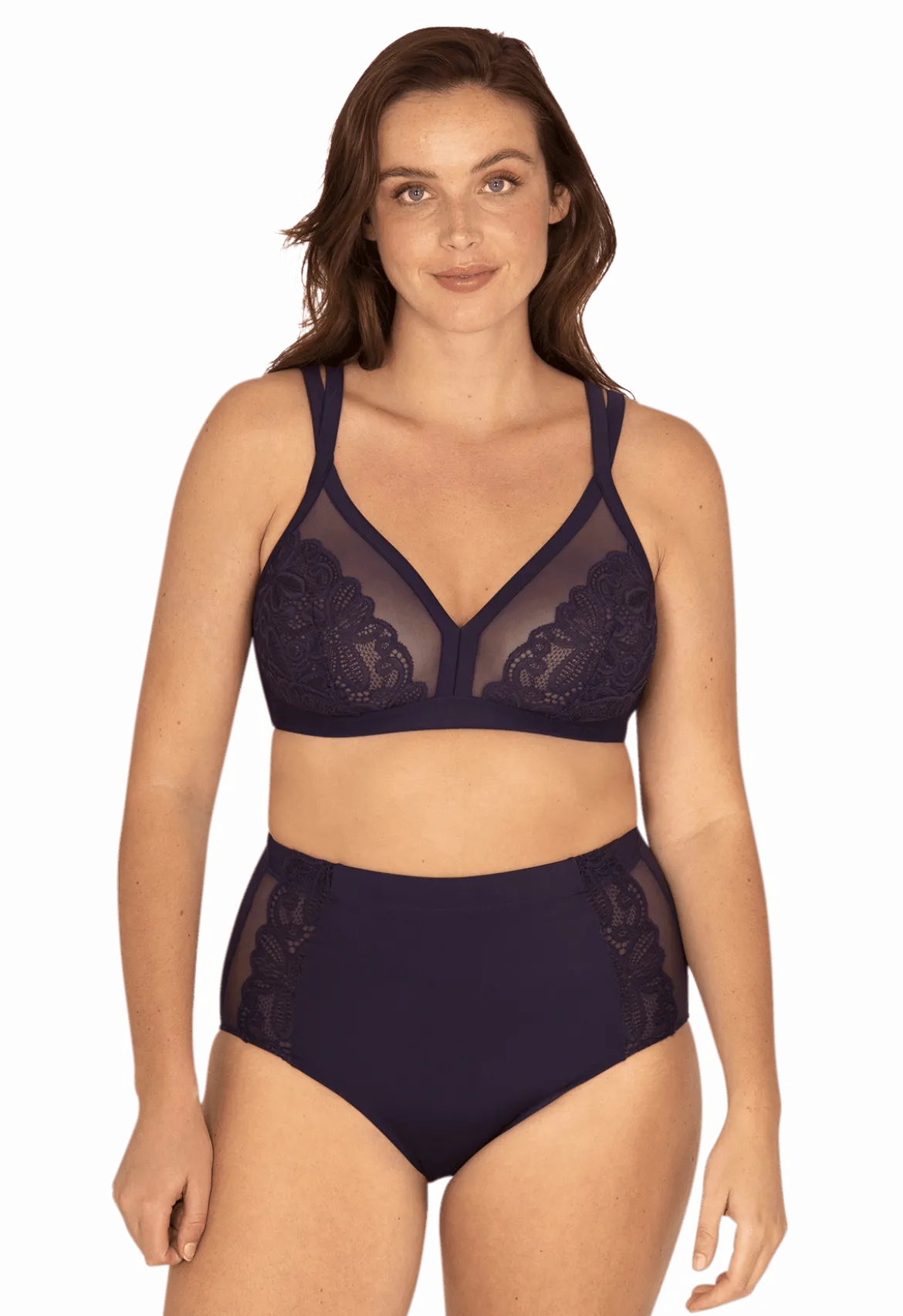 Culotte en dentelle Well Allure L'Original - Bleu nuit