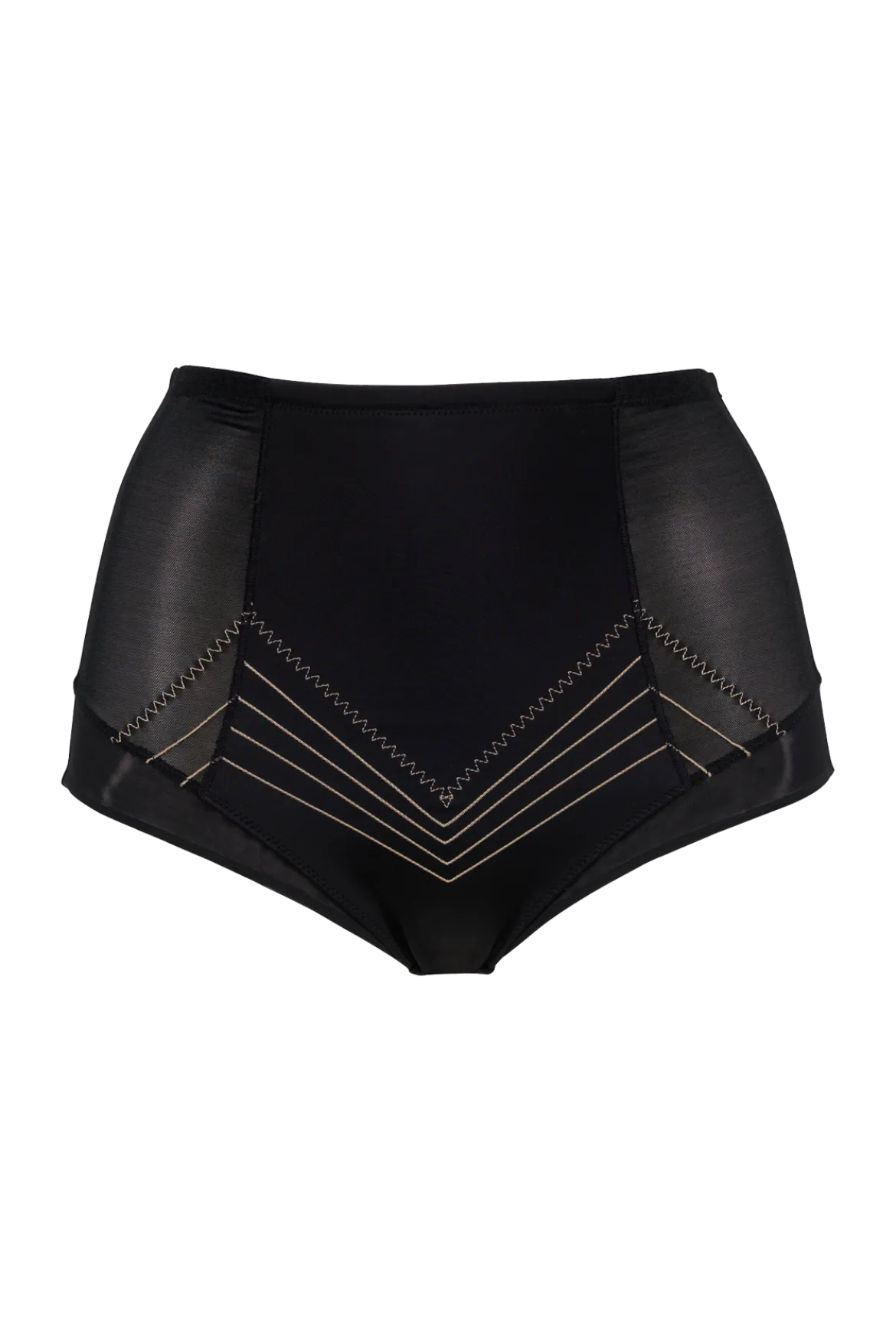 Culotte Haute Body Galbe Elégance - Noir dune