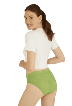 Duo Pop Lot de 2 Slips - Vert éclatant / blanc