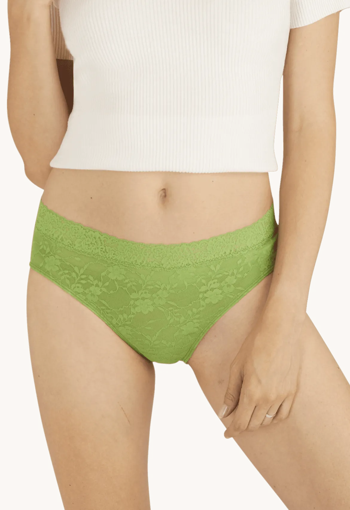 Duo Pop Lot de 2 Slips - Vert éclatant / blanc