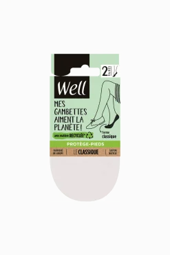 Lot de 2 paires de Protège-Pieds Éco-Responsables - Blanc