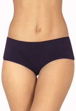 Lot de 3 Shortys en coton bio Intimement Bio - Blanc / bleu / poudre