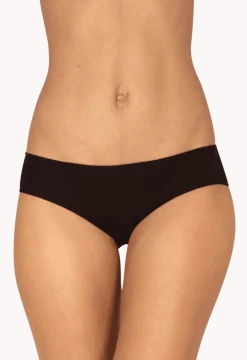 Lot de 3 slips en coton bio Intimement Bio - Blanc / noir / nude