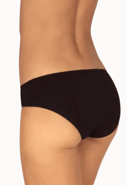 Lot de 3 slips en coton bio Intimement Bio - Blanc / noir / nude