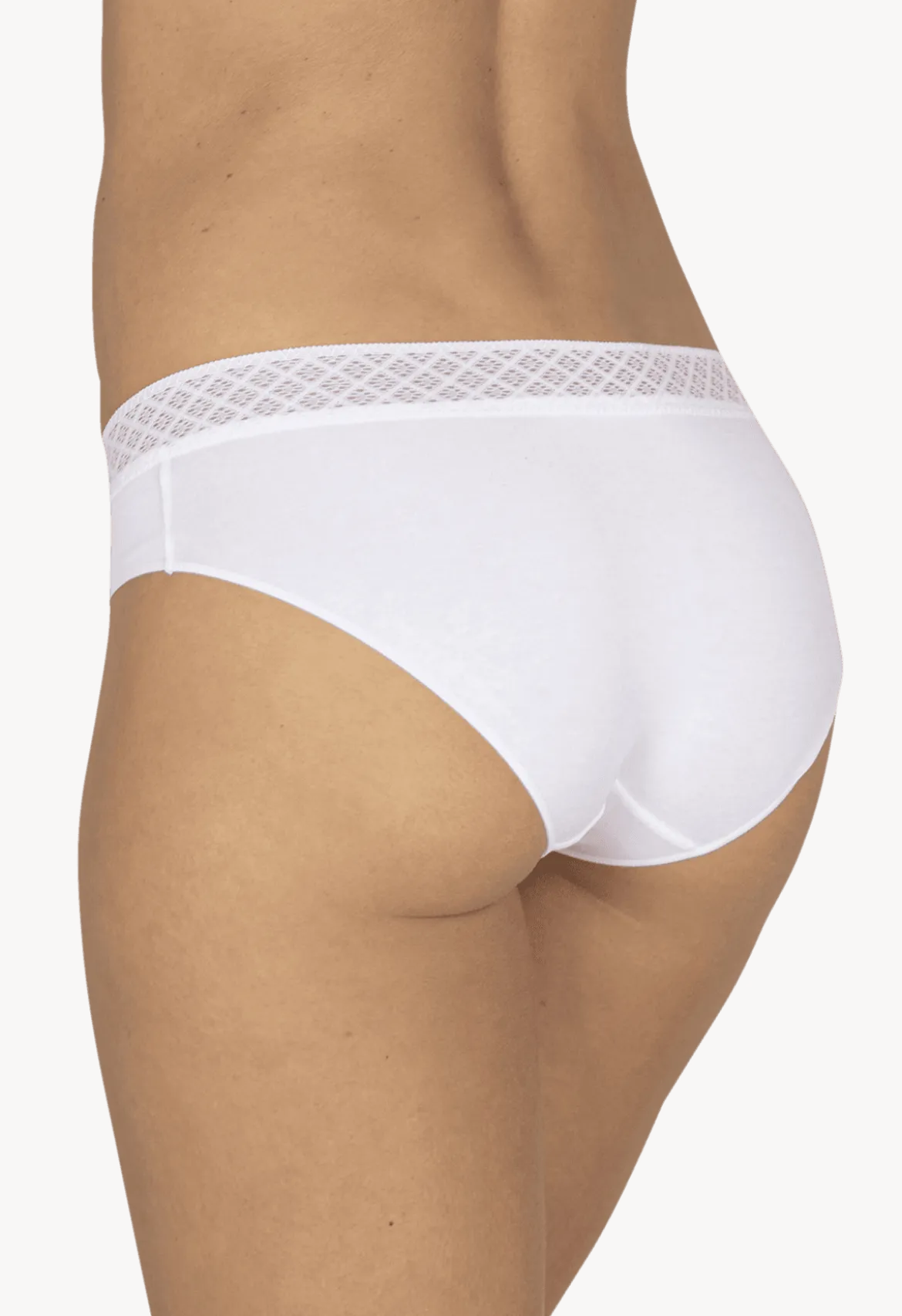 Lot de 3 Slips - Trio Dentelle Coton - Nuit étoilée / rose bonbon / blanc