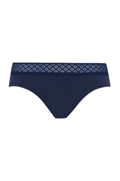 Lot de 3 Slips - Trio Dentelle Coton - Nuit étoilée / rose bonbon / blanc
