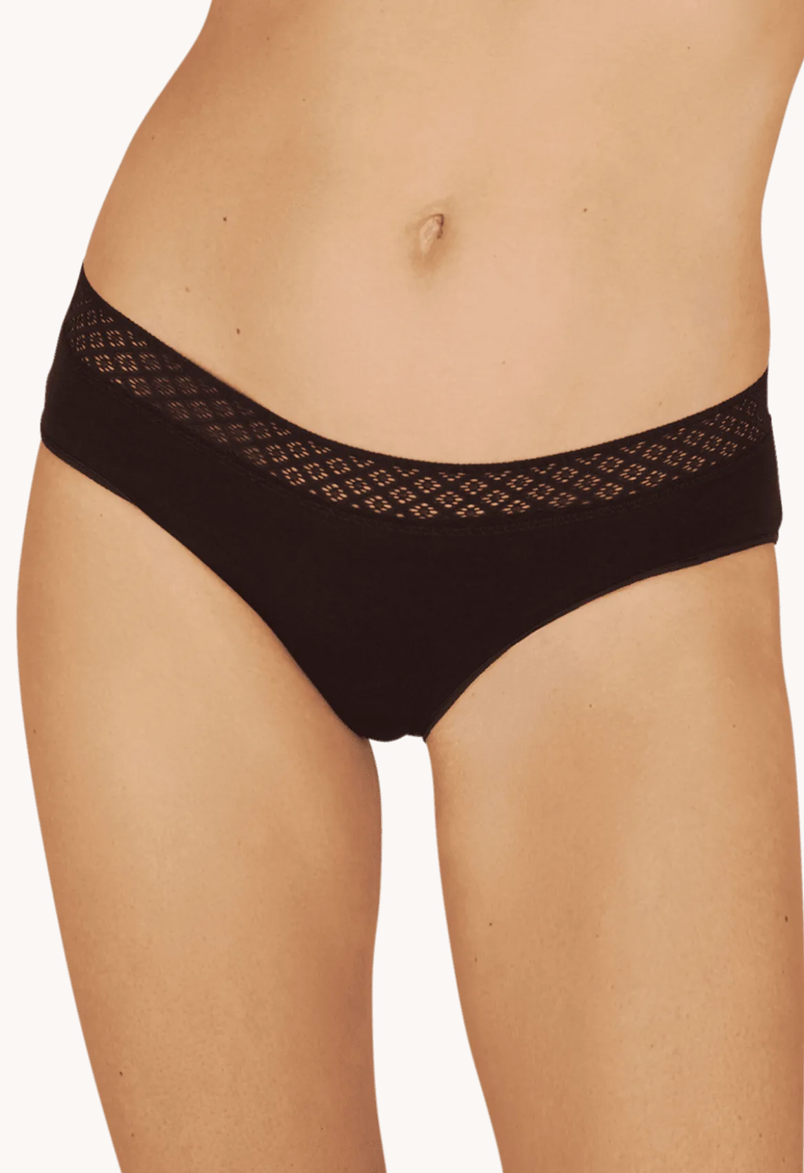 Lot de 3 Slips - Trio Douceur Graphique - Nude / noir / blanc