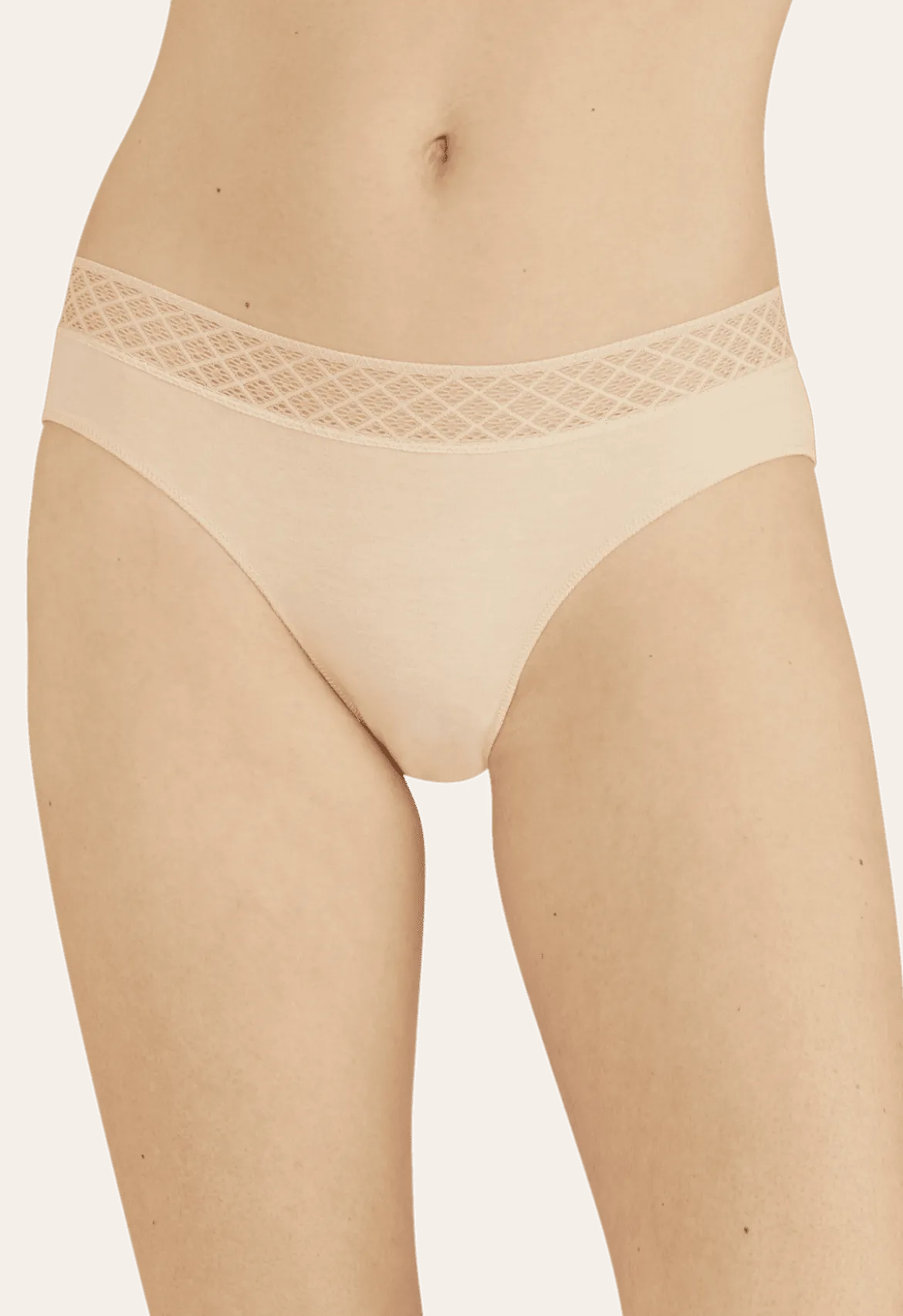 Lot de 3 Slips - Trio Douceur Graphique - Nude / noir / blanc