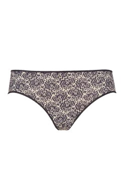 Lot de 3 Slips - Trio fantaisie micro - Nude / noir / imprimé