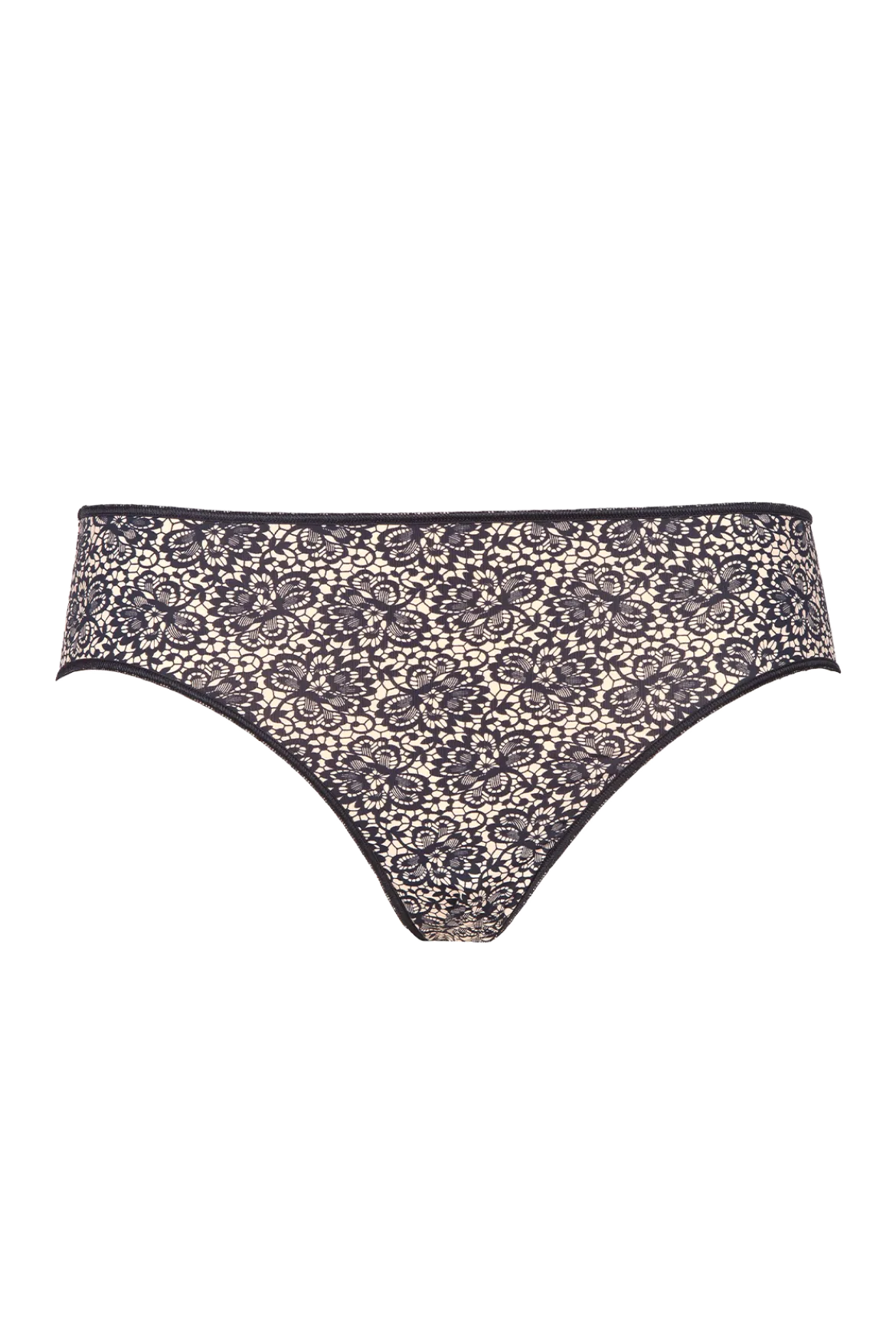 Lot de 3 Slips - Trio fantaisie micro - Nude / noir / imprimé