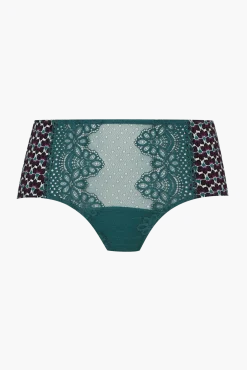 Shorty en dentelle et microfibre L'irrésistible - Imprimé folk