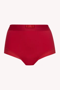 Shorty taille haute Tulle Design - Rouge ardent