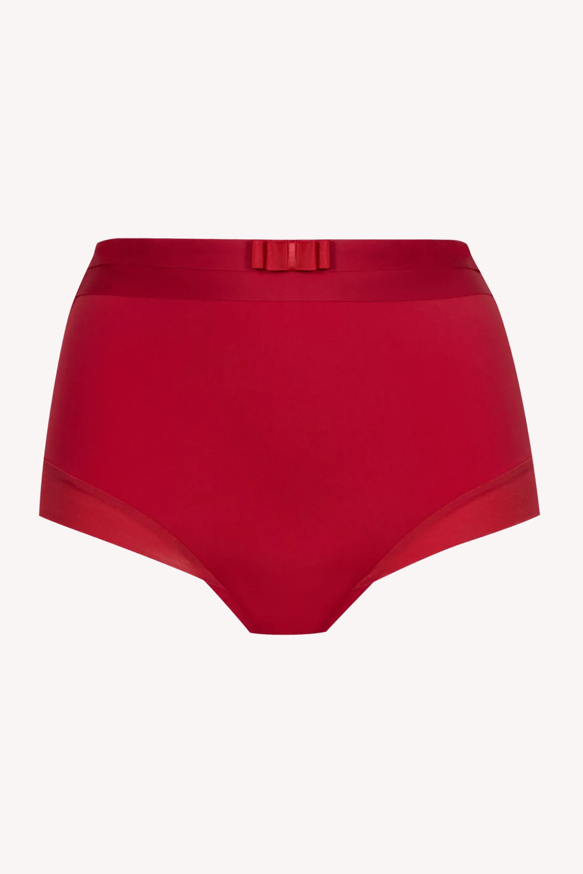 Shorty taille haute Tulle Design - Rouge ardent