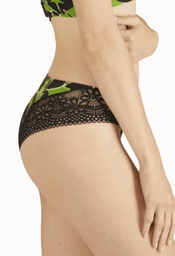 Slip brésilien dentelle et microfibre L'irrésistible - Botanique