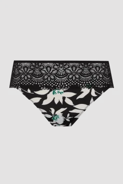 Slip brésilien dentelle et microfibre L'irrésistible - Jasmin