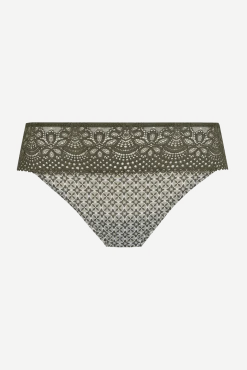 Slip brésilien dentelle et microfibre L'irrésistible - Mosaique
