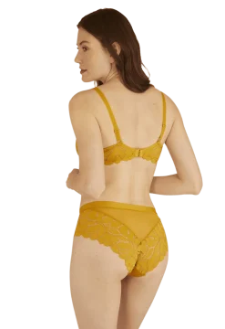 Slip brésilien Dentelle Prodigieuse - Ocre