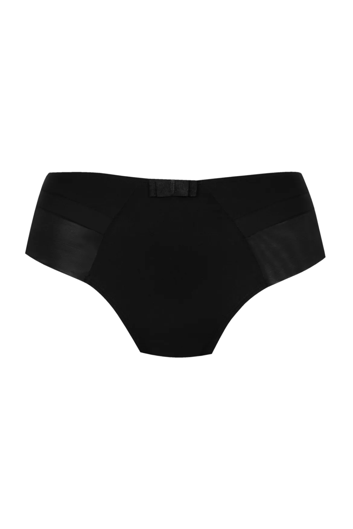 Slip brésilien Tulle Design - Noir