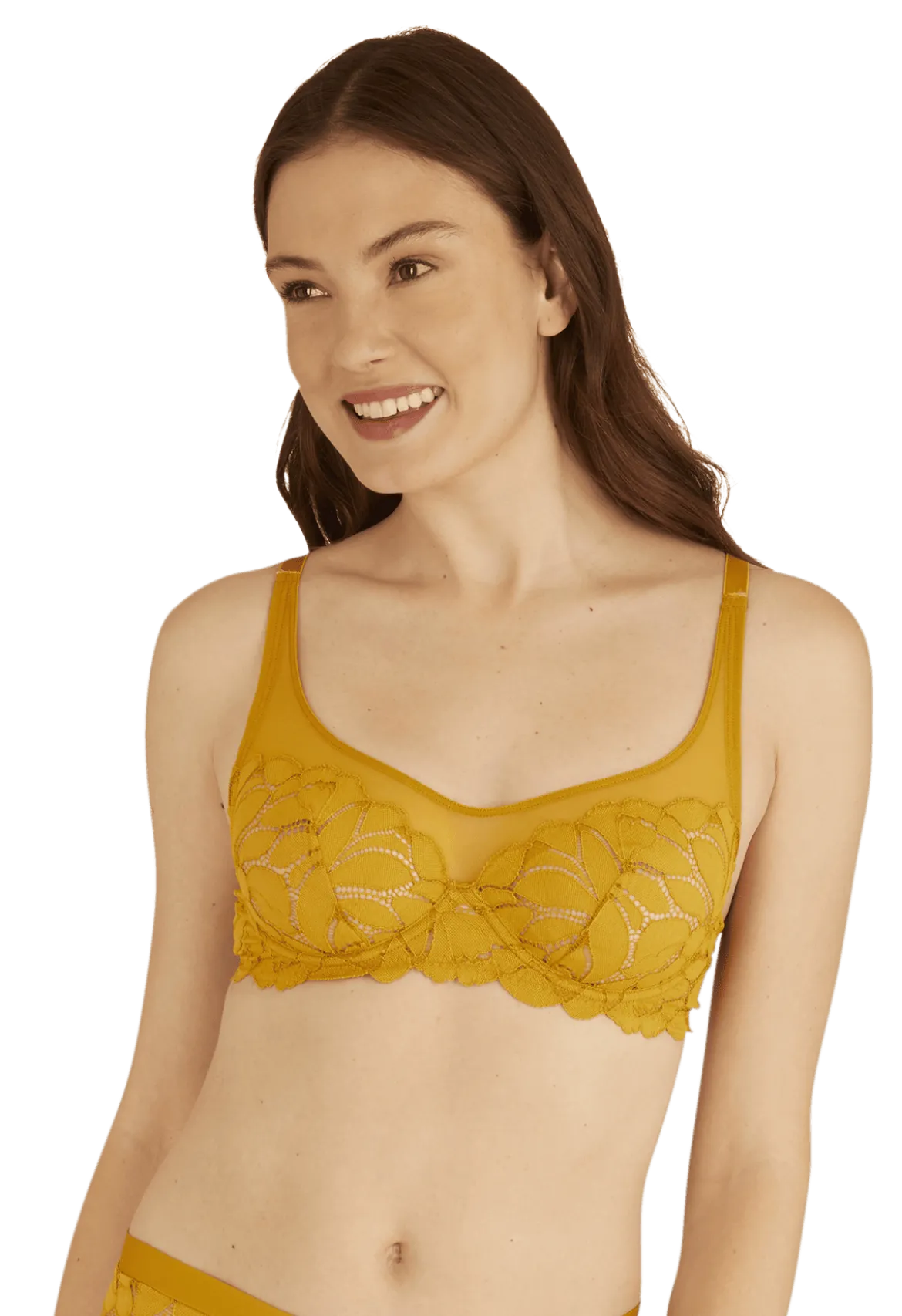 Soutien-gorge à armatures Dentelle Prodigieuse - Ocre
