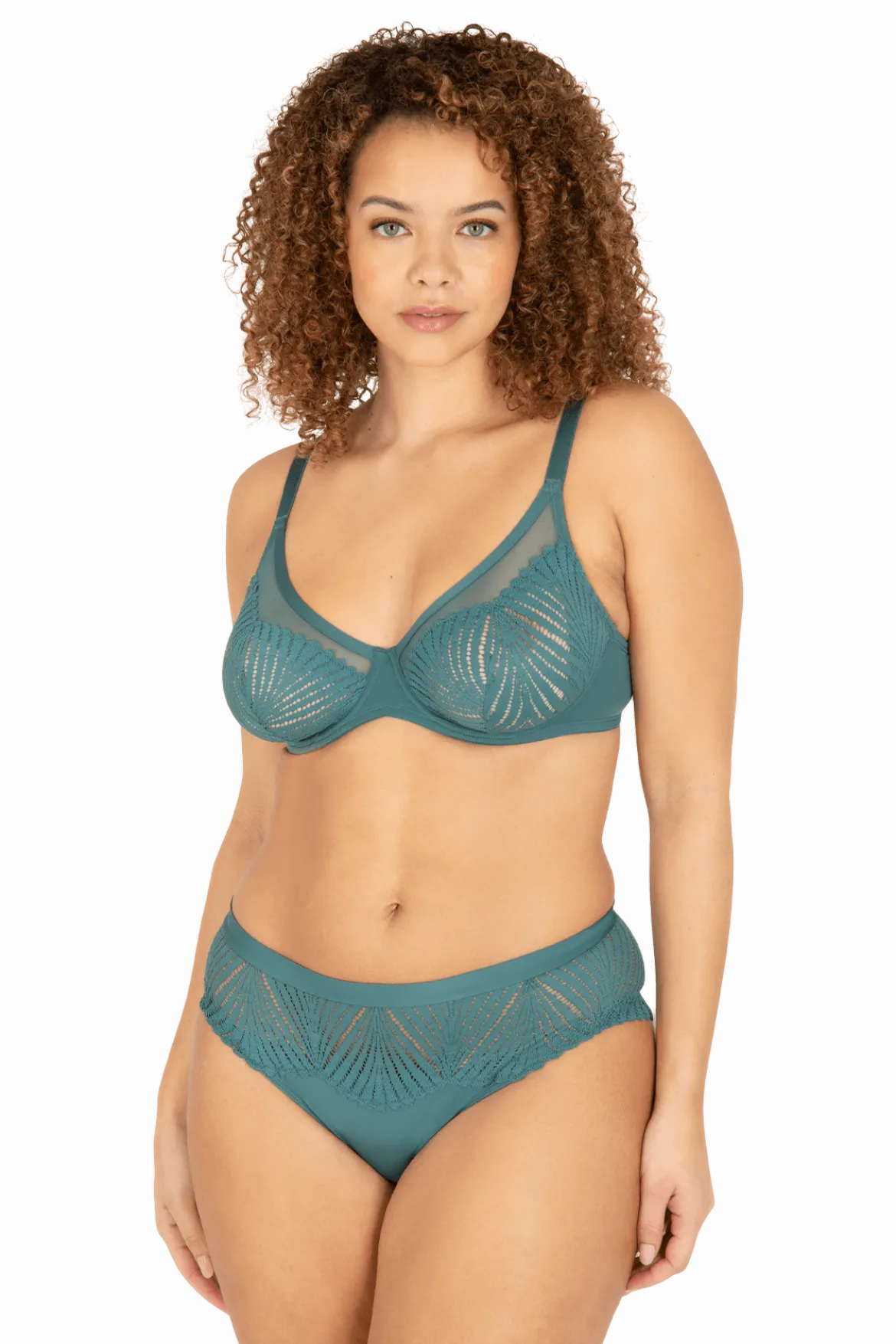 Soutien-gorge à armatures Muse - Vert paon