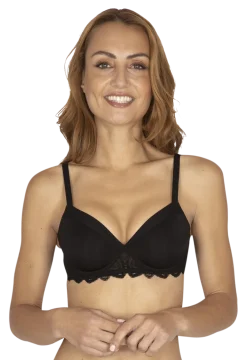Soutien-gorge à armatures Vertige Drapé - Noir