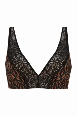 Soutien-gorge coques en dentelle et microfibre L'irrésistible - Fauve