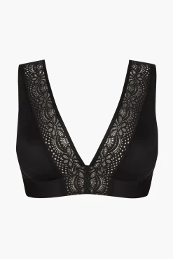 Soutien-gorge coques en dentelle et microfibre L'irrésistible - Noir