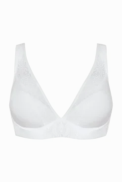 Soutien-gorge coques en dentelle et microfibre L'irrésistible - Blanc