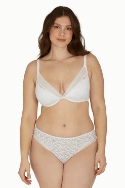 Soutien-gorge à coques Equinoxe - Blanc naturel