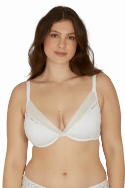 Soutien-gorge à coques Equinoxe - Blanc naturel