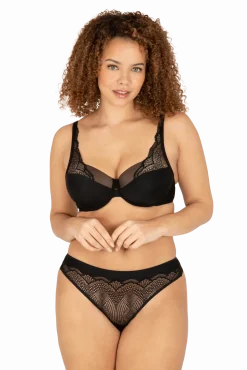 Soutien-gorge à coques Idylle - Noir