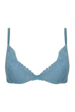 Soutien-gorge à coques Muse - Bleu perle