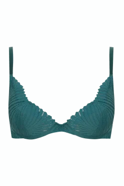 Soutien-gorge à coques Muse - Vert paon