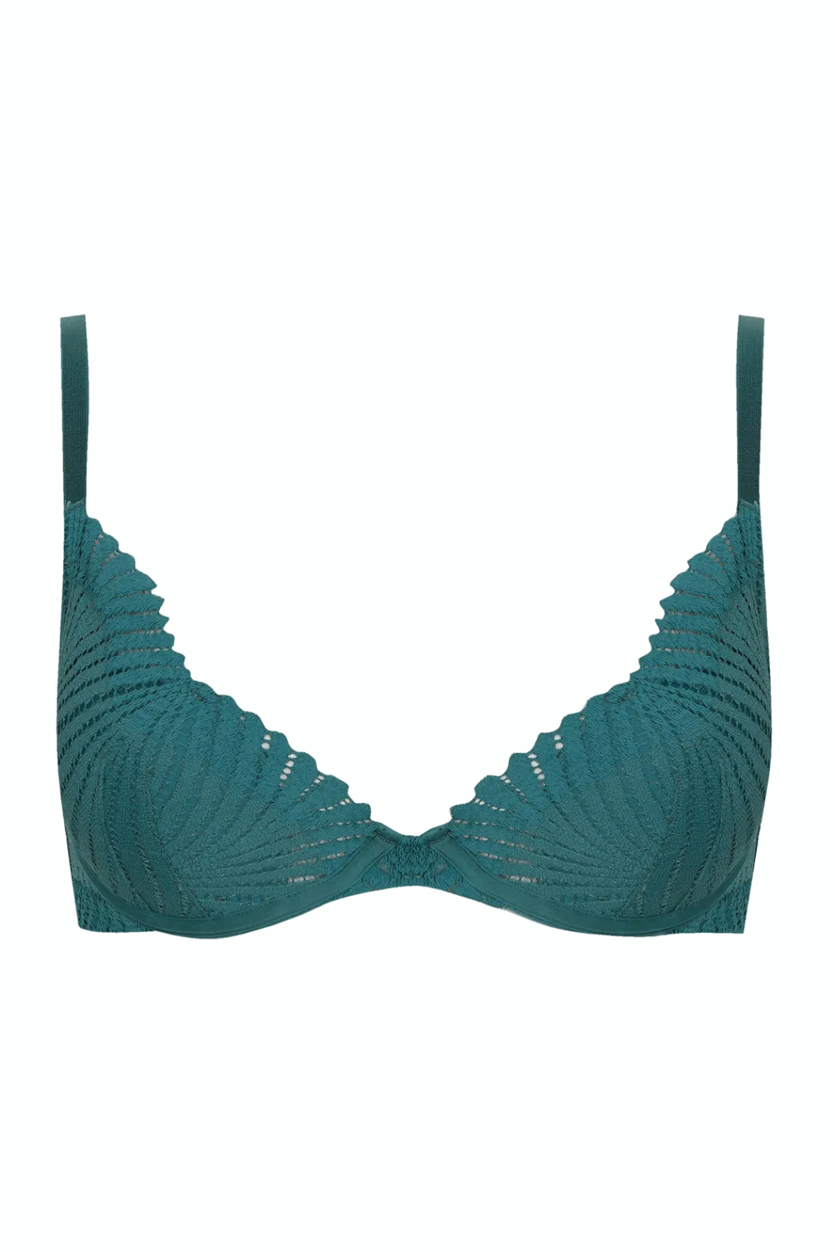 Soutien-gorge à coques Muse - Vert paon