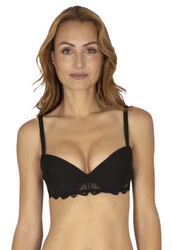Soutien-gorge coques Vertige Drapé - Noir