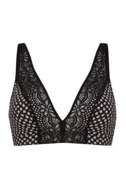 Soutien-gorge foulard sans armatures en dentelle et en microfibre L'irrésistible - Bulles