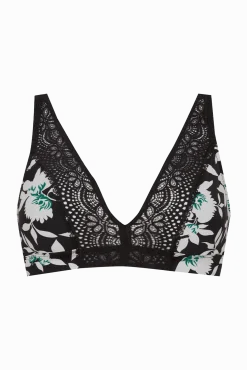 Soutien-gorge foulard sans armatures en dentelle et en microfibre L'irrésistible - Jasmin