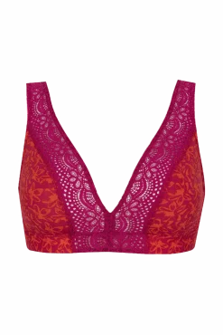 Soutien-gorge foulard sans armatures en dentelle et en microfibre L'irrésistible - Tiaré