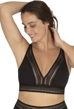 Soutien-gorge sans armatures Arty Graphik - Noir