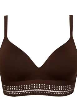 Soutien-gorge sans armatures coques souples Arty Graphik - Chocolat