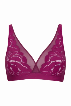 Soutien-gorge sans armatures Dentelle Prodigieuse - Fuchsia