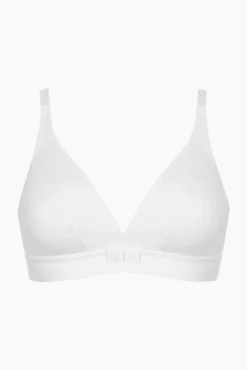 Soutien-gorge sans armatures Tulle Design - Blanc
