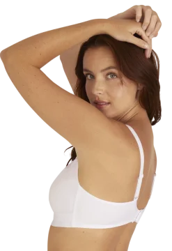 Soutien-gorge sans armatures Tulle Design - Blanc