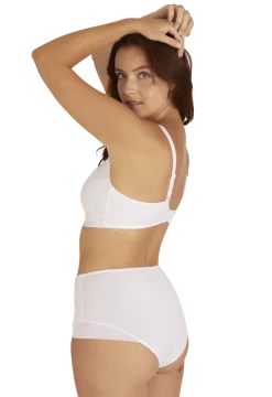 Soutien-gorge sans armatures Tulle Design - Blanc